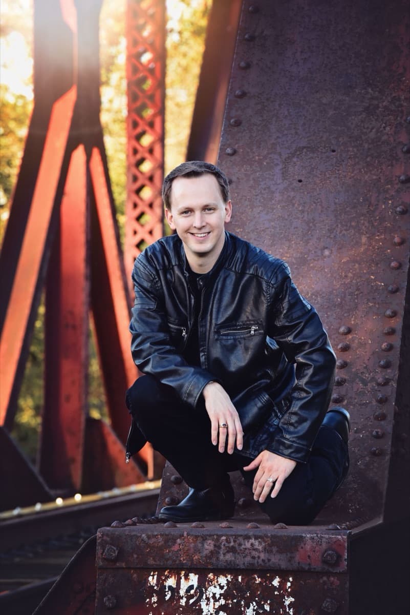 Stephen Forester outdoors in autumn